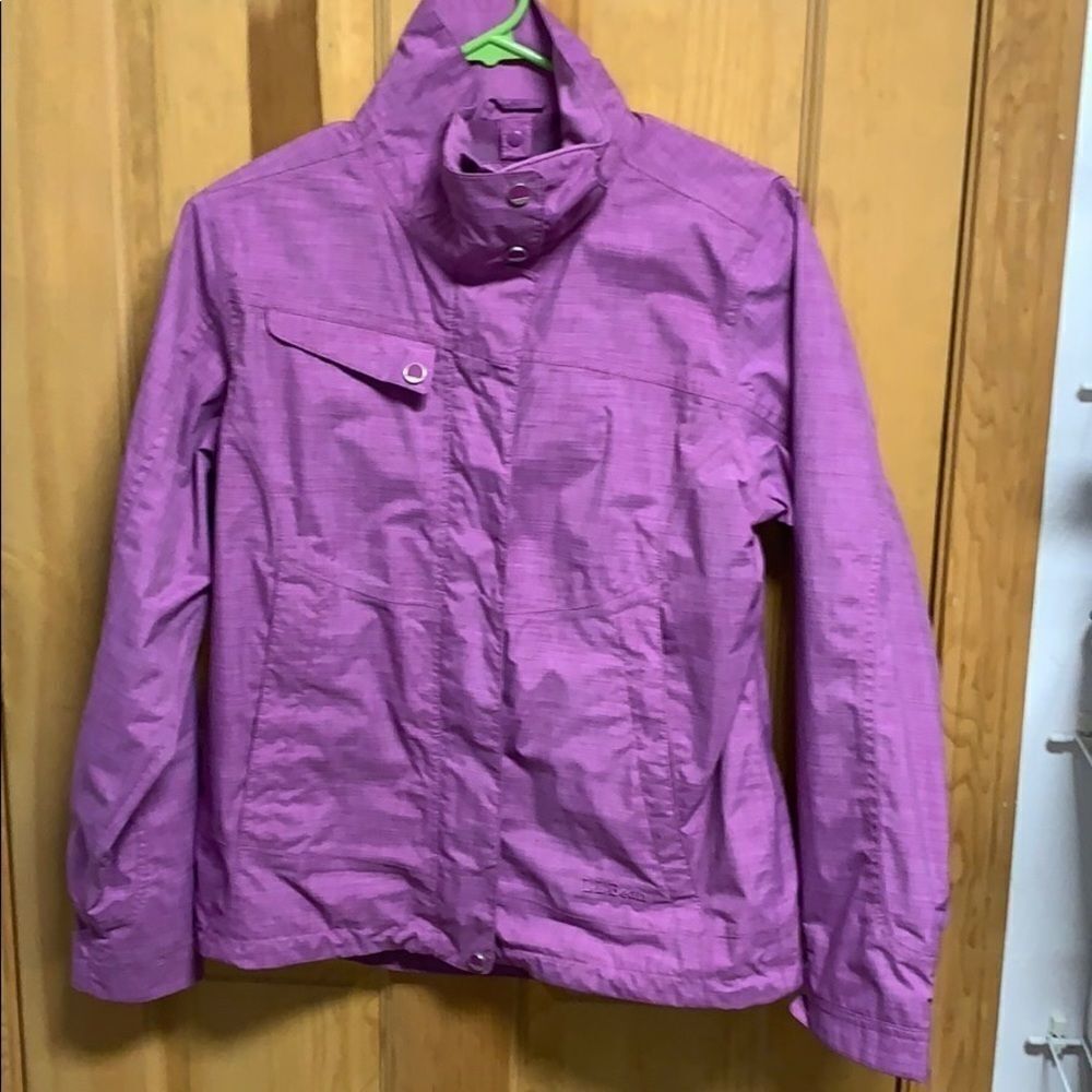 L.LBean purple fuchsia spring jacket